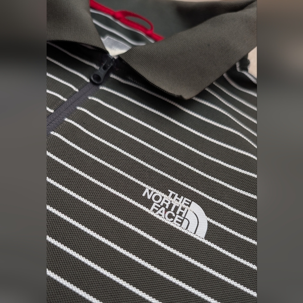 The North Face Striped Polo Shirt Mans Size L